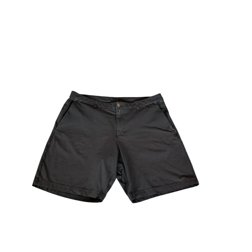 Lululemon Mens Commission Short 9 Obsidian Dark Grey Performance Golf Chino 38